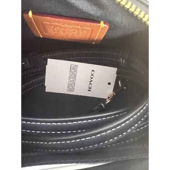 Coach CY741 Mini Rowan Crossbody Bag In Signature Canvas Cherry Print IN DENIM - Picture 3 of 6